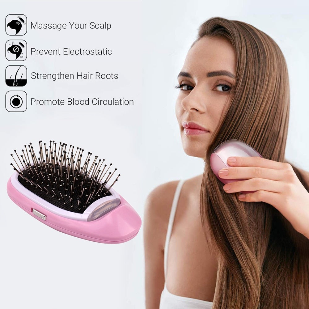 Portable Ionic Electric Hairbrush